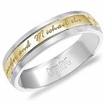 10K Yellow & White Gold Band