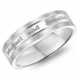 10K White Gold Band