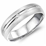 Diamond 10K White Gold Band