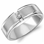 Diamond 10K White Gold Band