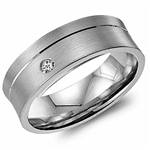 Diamond 10K White Gold Band