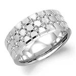 Diamond 10K White Gold Band