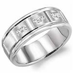 Diamond 10K White Gold Band