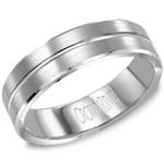 10K Light Weight White Gold Band