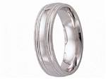14K White Gold Band
