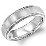 14K White Gold Band