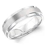 14K White Gold Band