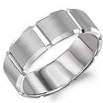 14K White Gold Band