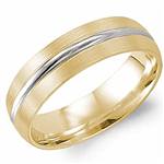 14K White & Yellow Gold Band