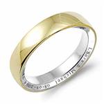 14K White Gold Band