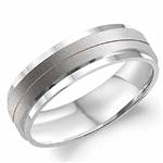 14K White Gold Band