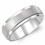 14K White Gold Band