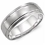 14K White Gold Band