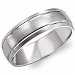 14K White Gold Band
