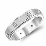 Diamond 14K White Gold Band