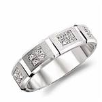 Diamond 14K White Gold Band