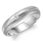 Diamond 14K White Gold Band