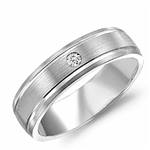 Diamond 14K White Gold Band