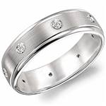 Diamond 14K White Gold Band