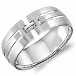 Diamond 14K White Gold Band