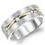 Diamond 14K Yellow and White Gold Band