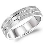 Diamond Platinum 950 Band