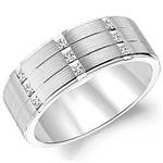 Diamond Platinum 950 Band