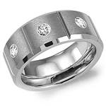 Diamond Tungsten Carbide Band