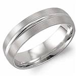 18K White Gold Band