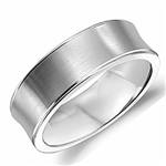 18K White Gold Band