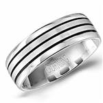 18K White Gold Band