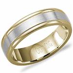 18K White & Yellow Gold Band