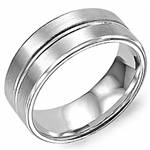 18K White Gold Band