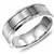 18K White Gold Band