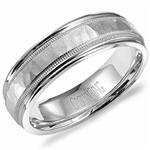 18K White Gold Band