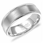 18K White Gold Band