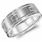18K White Gold Band