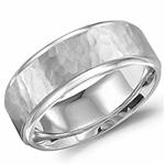 18K White Gold Band