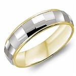 18K White & Yellow Gold Band