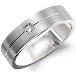 Diamond 18K White Gold Band