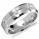 Diamond 18K White Gold Band
