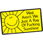 Well, aren't we just a ray of fucking sunshine?