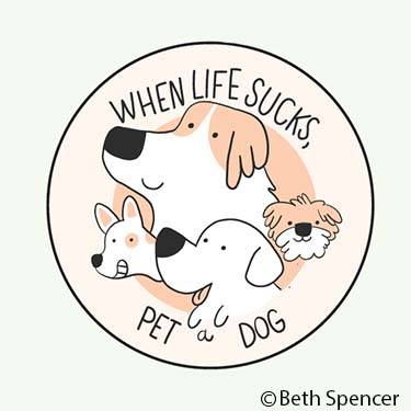 When life sucks, pet a dog