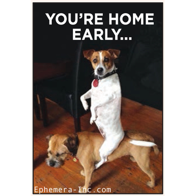 You're home early...
