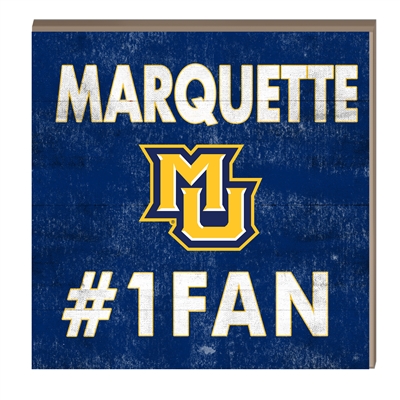 Marquette #1 Fan Hang/Stand Plaque