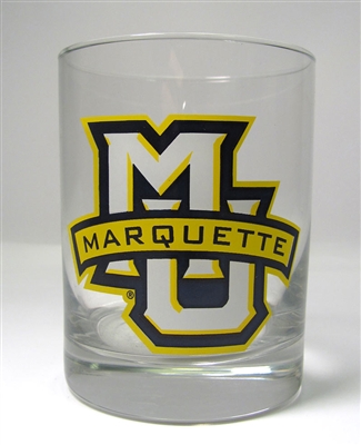 Marquette Golden Eagles MU Rocks Glass