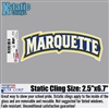Marquette University Wordmark Xstatic Window Cling