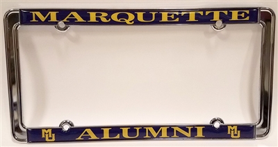Marquette University Alumni License Plate Frame
