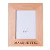 Marquette University Engraved Wood 5x7 Frame - Vertical