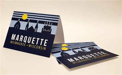 Marquette Golden Eagles Retro Skyline Notecards